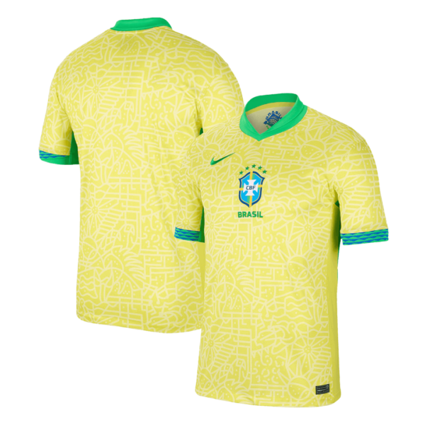 Brazil Home Soccer Jersey Copa America 2024 - Image 3